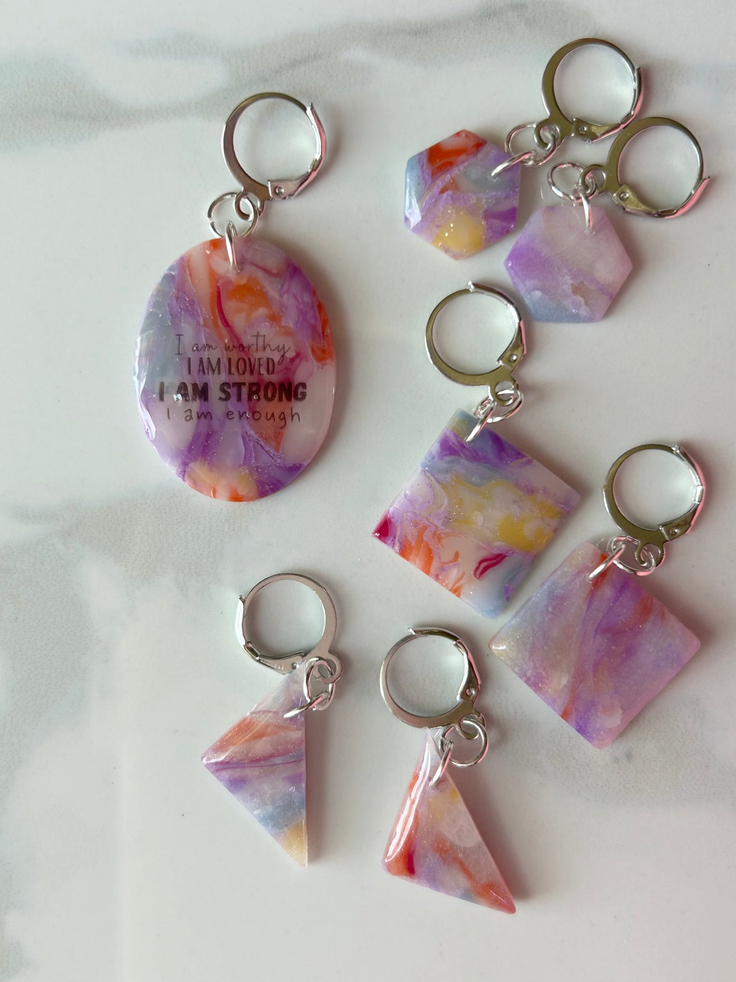 Affirmations Charms |  Color Changing